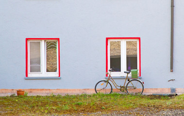 Fahrrad am Fenster
