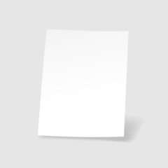 Blank  paper sheet