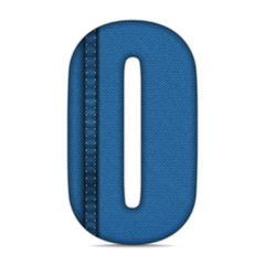 Alphabet Blue Jeans Letter