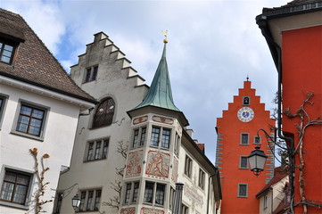 Fototapeta premium Altstadt mit Türmen in Meerburg