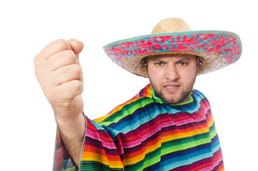 Funny mexican isolated on white