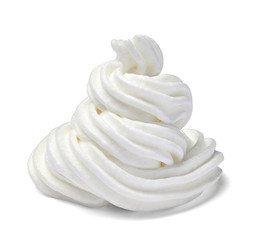 whipped cream sweet food white