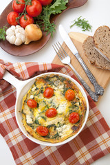 Kale Tomato Frittata