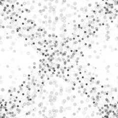 Molecule structure background, seamless pattern. Business