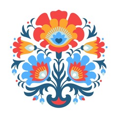 Folk papercuts - Flowers
