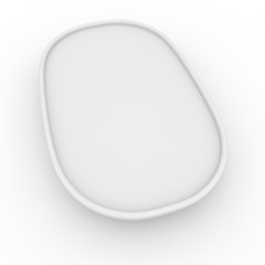 White empty jar with a lid