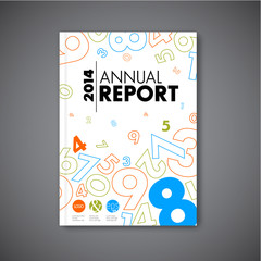 Modern Vector abstract annual report design template