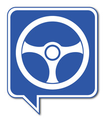 Logo volant. Voiture.