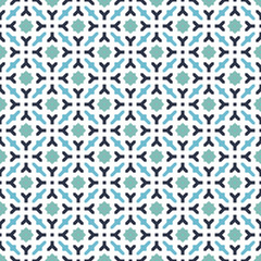 Abstract Decorative Geometric Blue & Green Color Background