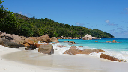 tropical beach anse lazio