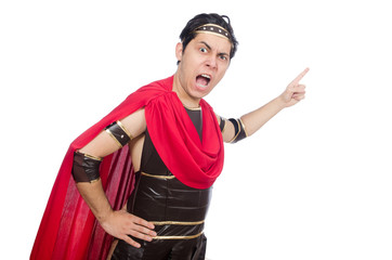Gladiator isolated on white