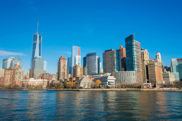 Naklejka na ściany i meble Panorama of downtown Manhattan