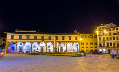 Fototapeta na wymiar Piazza Santa Maria Novella in Florence - Italy