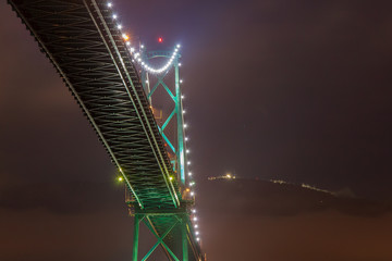 The Lions Gate Bridge in Vancouver