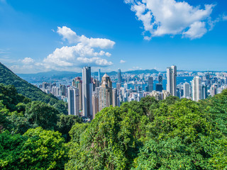 Obraz premium View of Hong Kong during the day