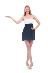 Fototapeta premium Woman isolated on the white background