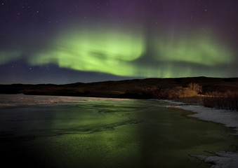 Fototapeta na wymiar Aurora Borealis Northern Lights