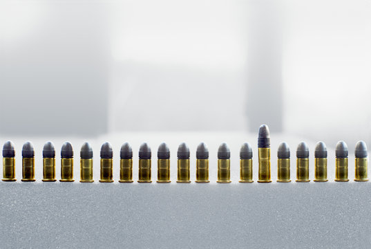 Row of cartridges