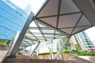 modern business center in hongkong