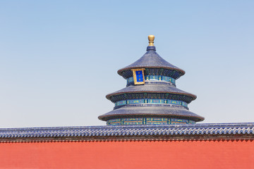Beautiful Scene of Temple of Heaven,  Beijing，China.