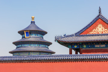 Obraz premium Beautiful Scene of Temple of Heaven, Beijing，China.
