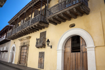 Fachada en Cartagena de Indias