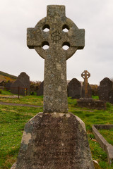 Fototapeta na wymiar Grabstein, Dollar, Irland, Friedhof