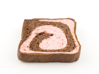 strawberry blend chocolate bread