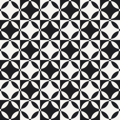 Abstract Circle and Square Pattern