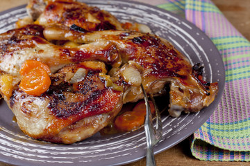 Baked duck