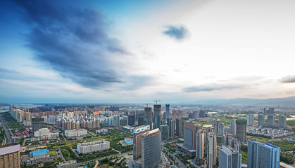 Naklejka premium The Chinese city of Nanchang, Jiangxi Province