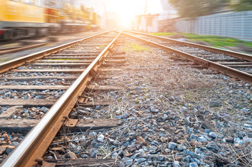 Fototapeta premium The way forward railway