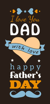 Happy Father's Day greeting card