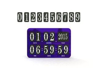 Analog scoreboard digital timer