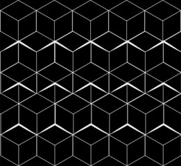 Geometric seamless simple monochrome minimalistic pattern of