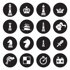 Chess icons. Vector