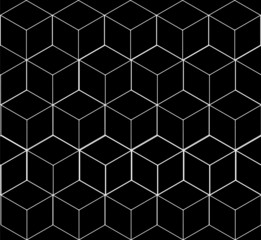 Geometric seamless simple monochrome minimalistic pattern of