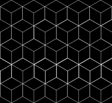 Geometric seamless simple monochrome minimalistic pattern of