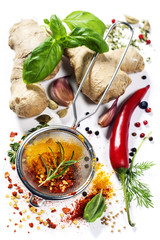 Herbs and spices selection