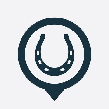 Horseshoe Icon Map Pin