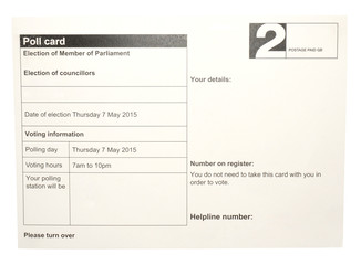 Election Poll Card