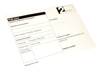 Election Poll Card