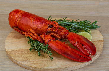 Boiled lobster