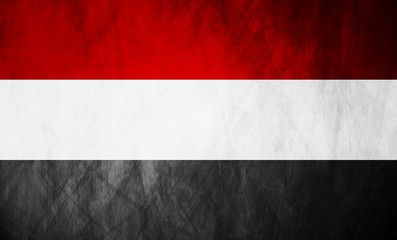 Republic of Yemen grunge flag