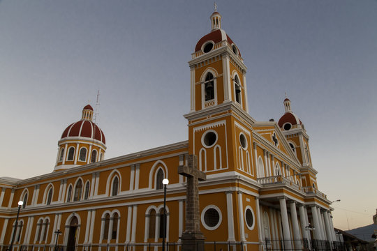Cathedral of Granada, Outdoors view, Nicaragua, Central America.