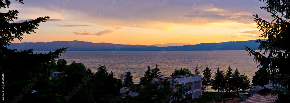 Sticker Ohrid lake, Macedonia