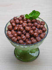 Chocolate cereal balls
