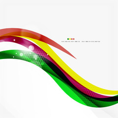 Rainbow bright light air lines background
