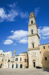 Fototapeta na wymiar Cathedral of the Assumption of the Virgin Mary in Lecce, Italy