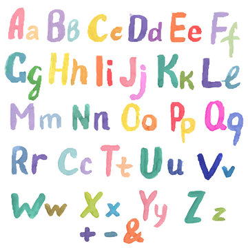 Watercolor Alphabet